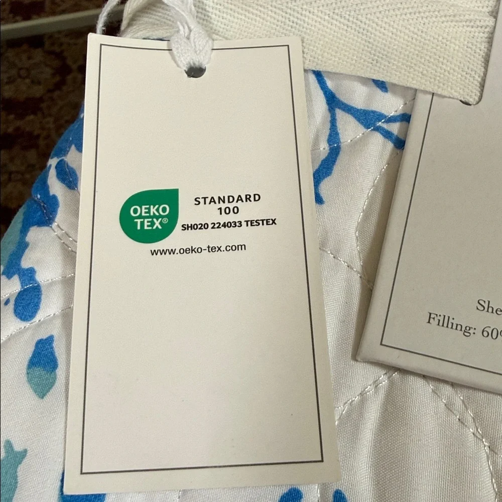 Blue and White Sun & Sea King 3 piece Quilt Set. Turtles and sea motif.